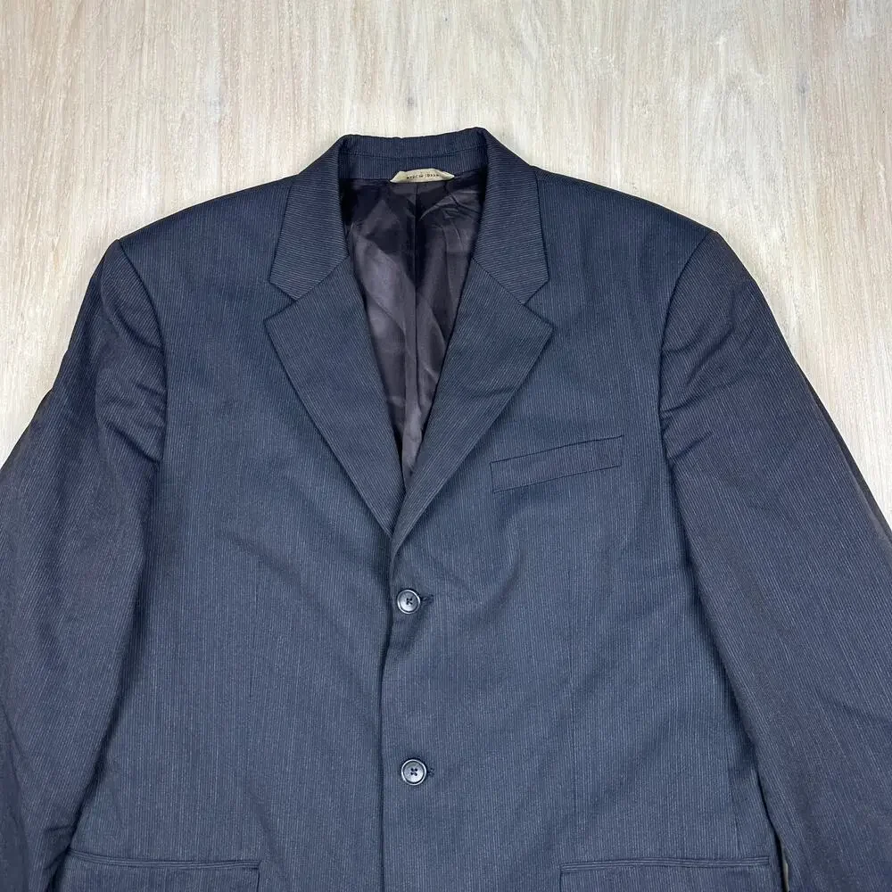 Banana Republic Classic Pinstripe Singe Breasted Notch Lapel Blazer Jacket 44R